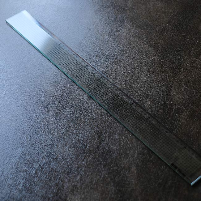 強化ガラス製カッティング定規 60cm