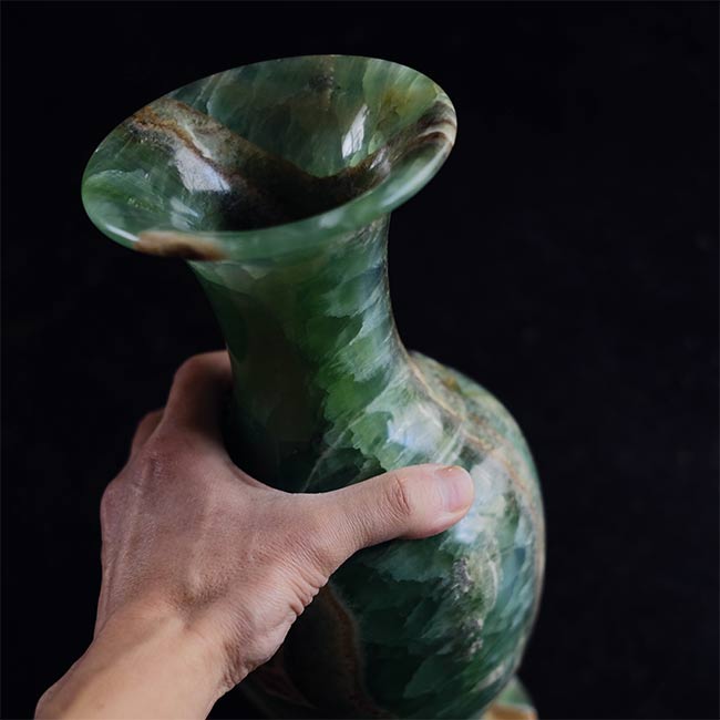 Marble flower vase