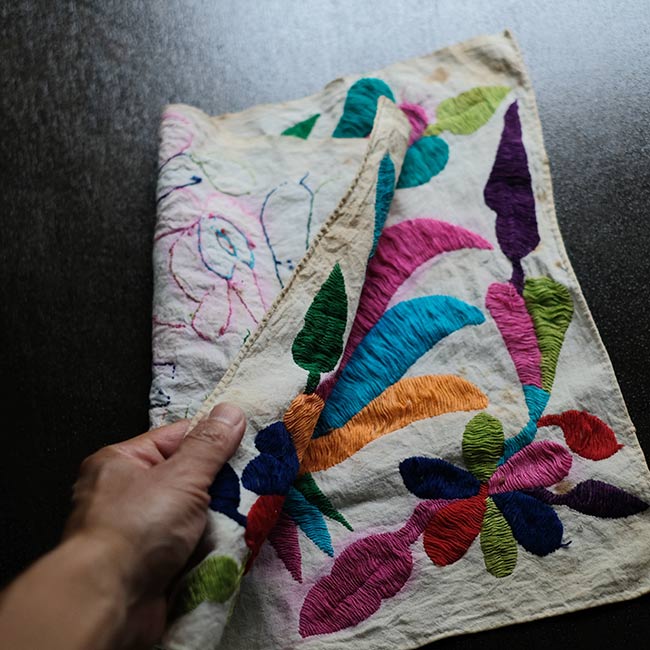 Otomi embroidered cloth