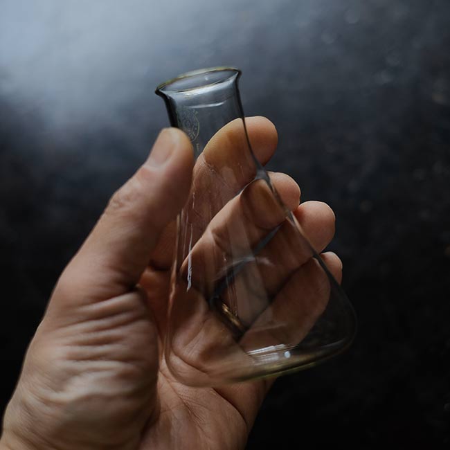 Old Erlenmeyer flask