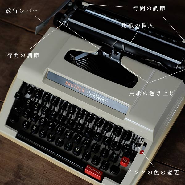 BROTHER Valiant タイプライター インクリボン交換済み