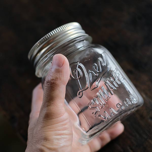 Drey Square Mason Jar 16oz 1922-1925