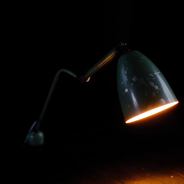 French slim arm lamp