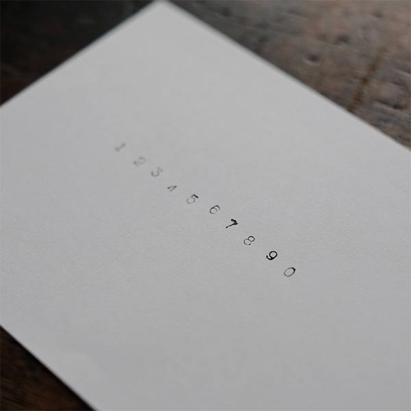 Number stamp set