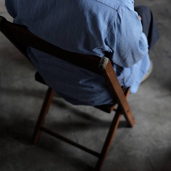 Wooden folding chair
