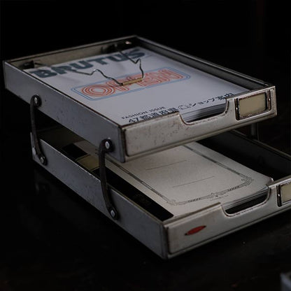 Extendable two-tier file tray