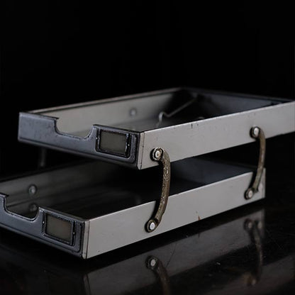 Extendable two-tier file tray