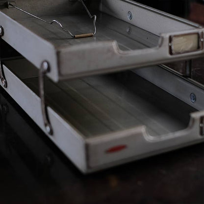 Extendable two-tier file tray
