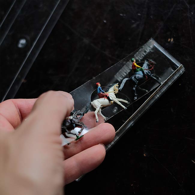 Walter Merten Miniature Jockey Set