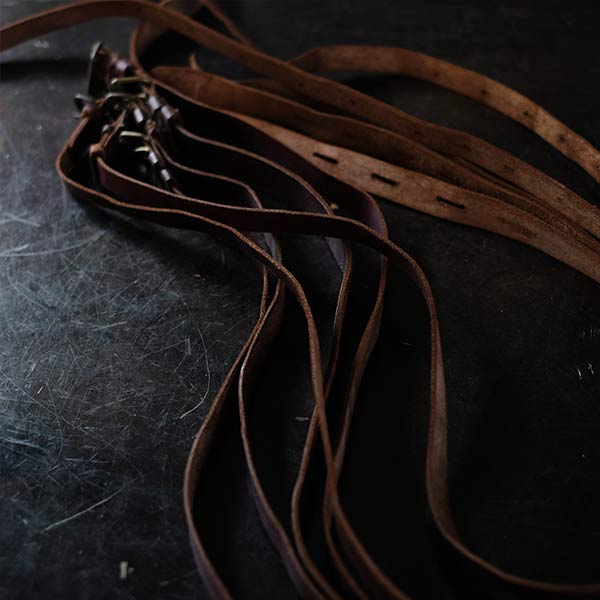 Leather belts (set of 6)