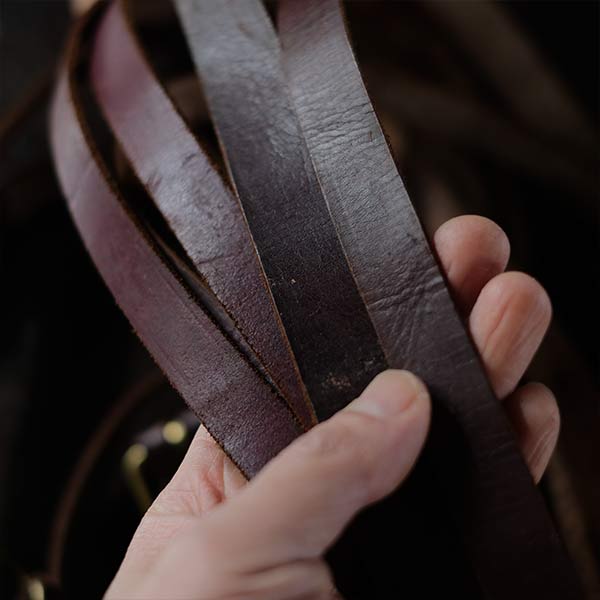 Leather belts (set of 6)