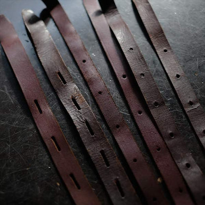 Leather belts (set of 6)