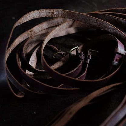 Leather belts (set of 6)
