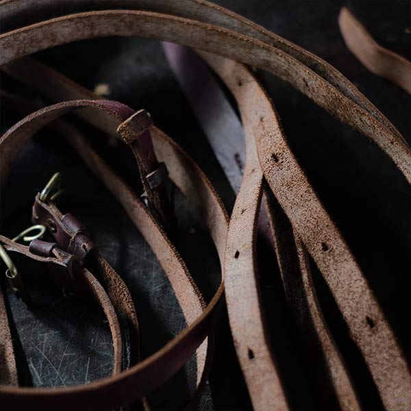 Leather belts (set of 6)