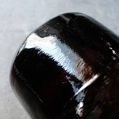Amber demijohn bottle
