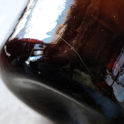 Amber demijohn bottle