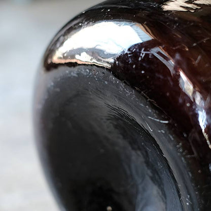 Amber demijohn bottle