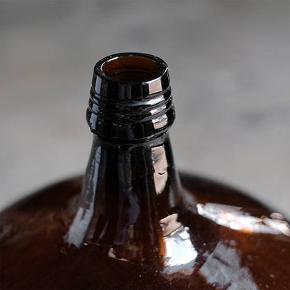 Amber demijohn bottle