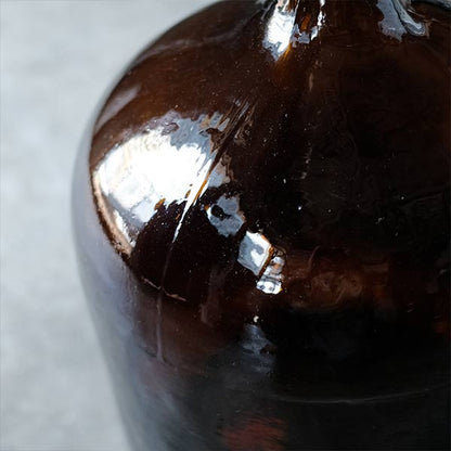 Amber demijohn bottle