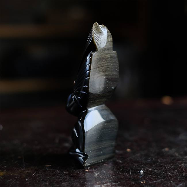 Aztec Obsidian Statue