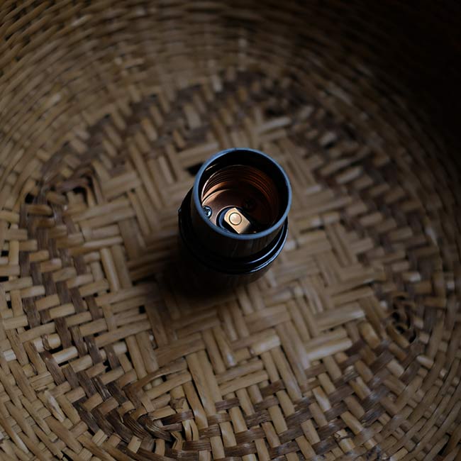 Bamboo shade pendant light