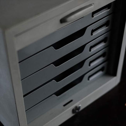 Steel shutter door drawer (A4, 5 drawers)