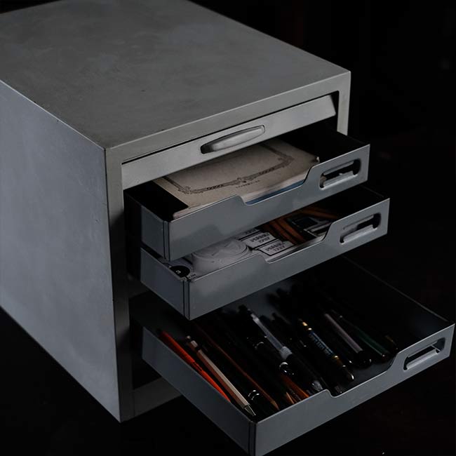 Steel shutter door drawer (A4, 5 drawers)