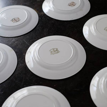 BEST IRONSTONE（日本硬質陶器）ブルーラインの皿 φ18cm