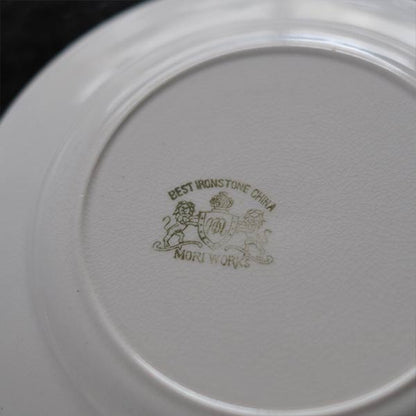 BEST IRONSTONE（日本硬質陶器）ブルーラインの皿 φ18cm