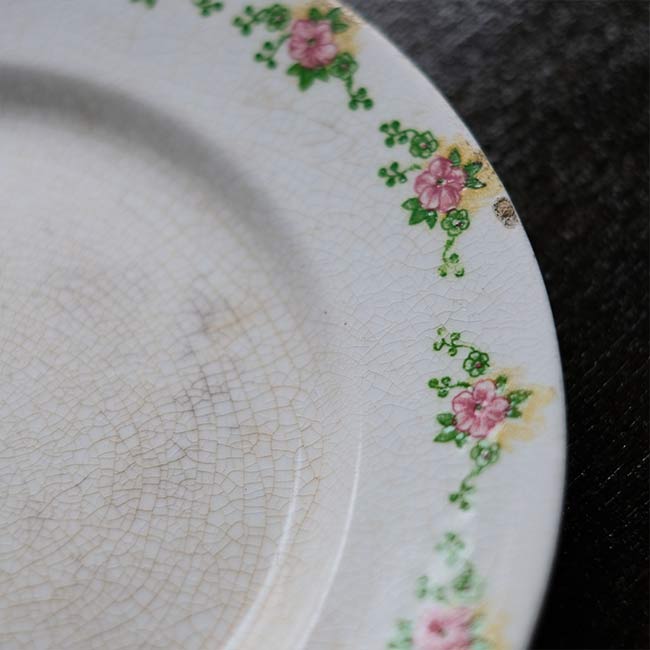 BEST IRONSTONE（日本硬質陶器）デザート皿 φ21cm