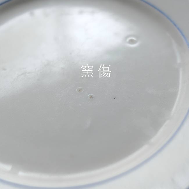 ブルーラインの中皿 φ21cm 訳あり