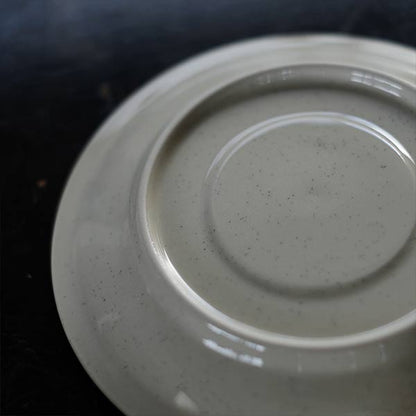 Stoneware cup and saucer
