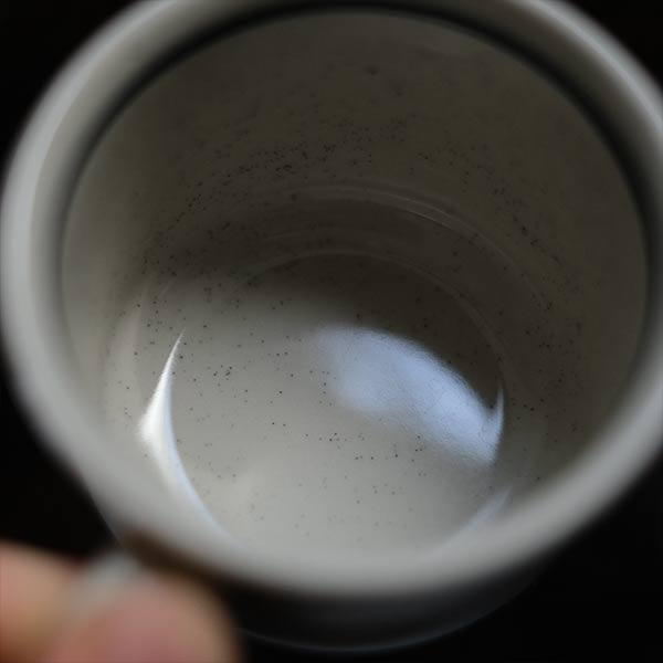 Stoneware cup and saucer