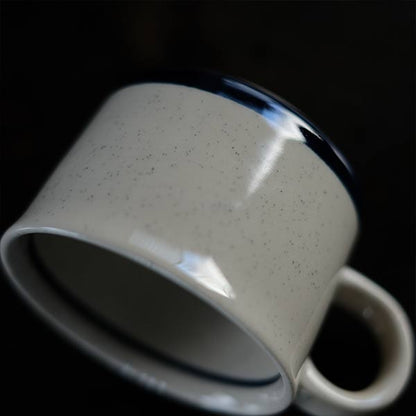Stoneware cup and saucer