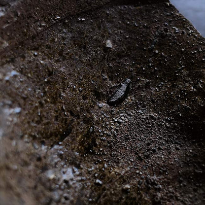 the bottom of a broken pot
