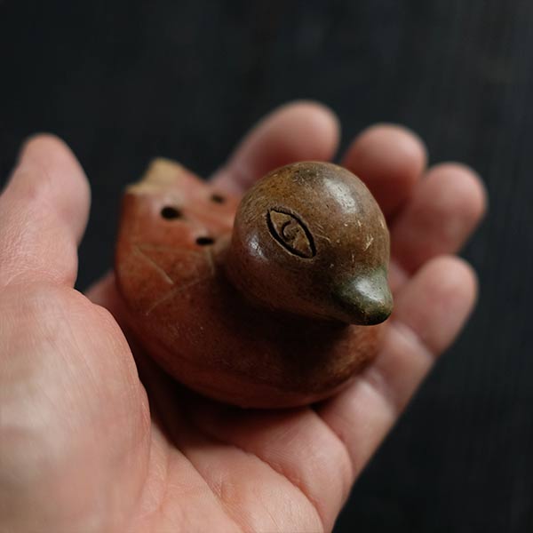 水鳥の土笛