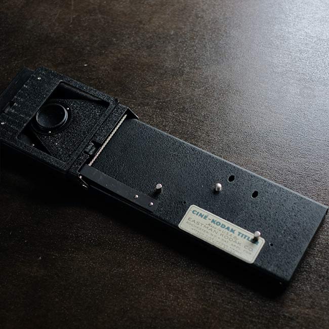 Cine Kodak Titler タイトル撮影スタンド