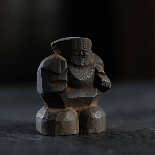 Wooden carving of Daikoku