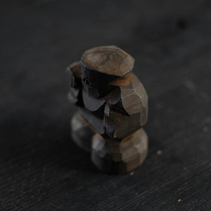 Wooden carving of Daikoku