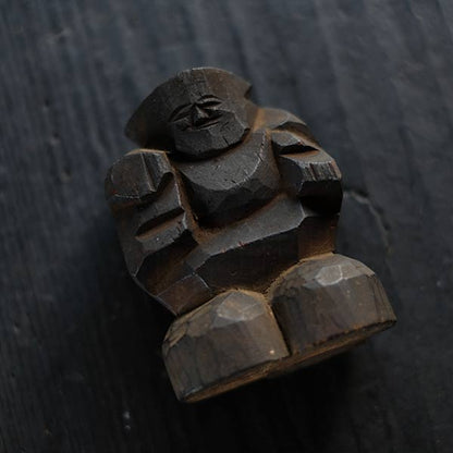 Wooden carving of Daikoku