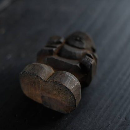 Wooden carving of Daikoku