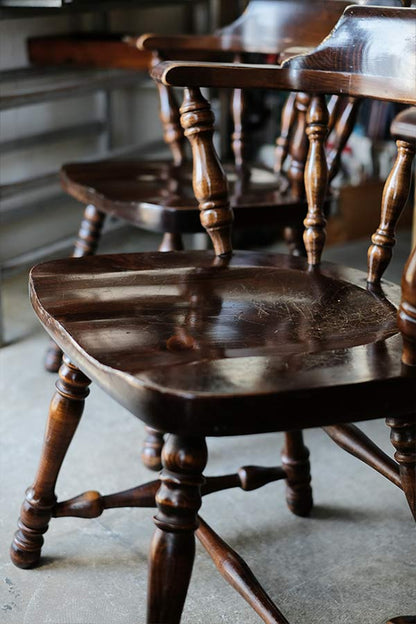 ETHAN ALLEN 肘掛け付きパブチェア