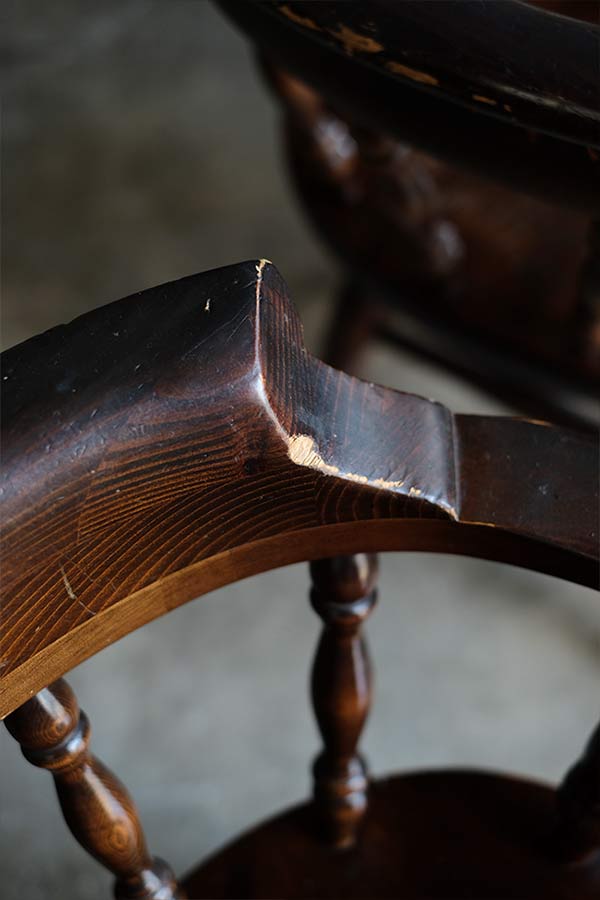 ETHAN ALLEN 肘掛け付きパブチェア