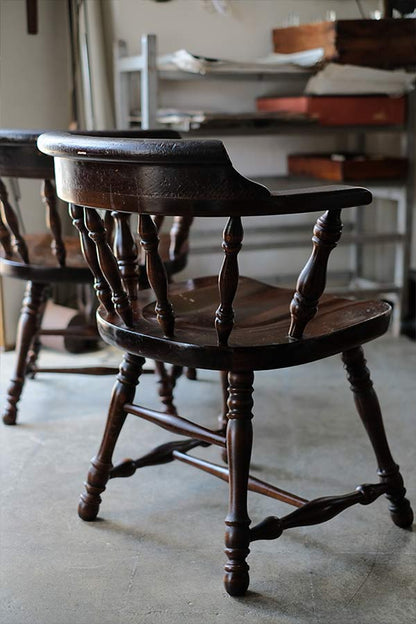 ETHAN ALLEN 肘掛け付きパブチェア