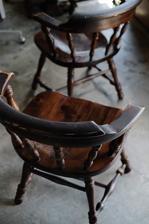 ETHAN ALLEN 肘掛け付きパブチェア