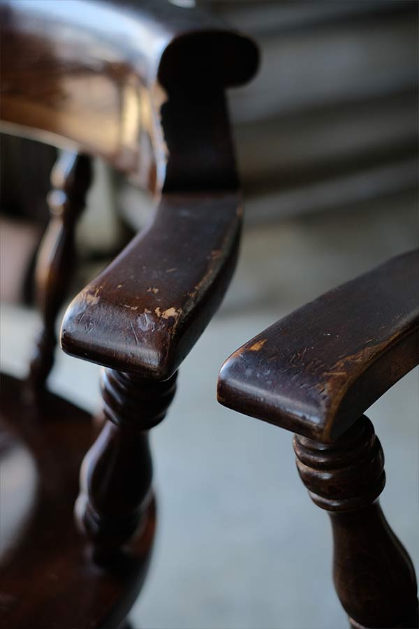 ETHAN ALLEN 肘掛け付きパブチェア