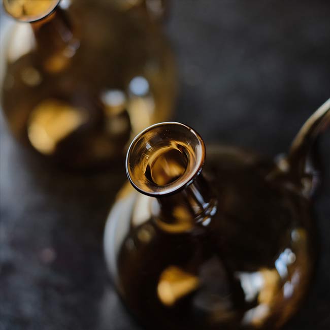 Amber eyewash bottle