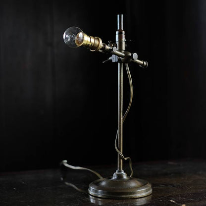 French brass standing lamp