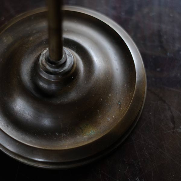 French brass standing lamp