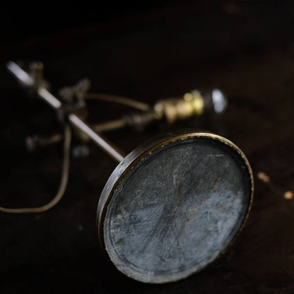 French brass standing lamp